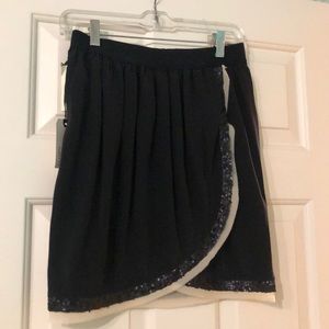 Aritzia (Wildfred) silk skirt with sequin detail